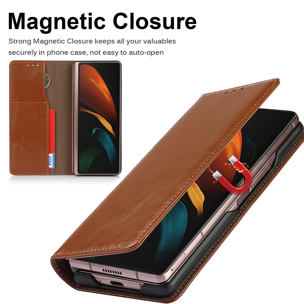 Miimall Bao Da Z Fold 2 Siêu Mỏng Bảo Vệ Toàn Diện Cho Điện Thoại Samsung Galaxy Z Fold 2 Phong Cách Kinh Doanh Ốp Lưng
