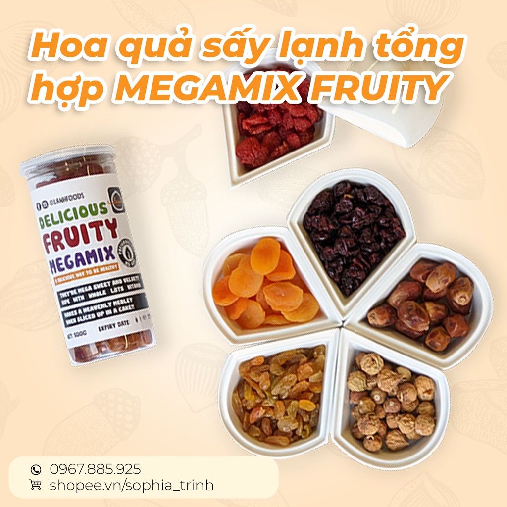 Hoa Quả Sấy Lạnh Thập Cẩm Mega Mixed Fruit