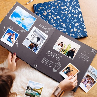 Tấm sticker ánh vàng/bạc trang trí sổ, scrapbook