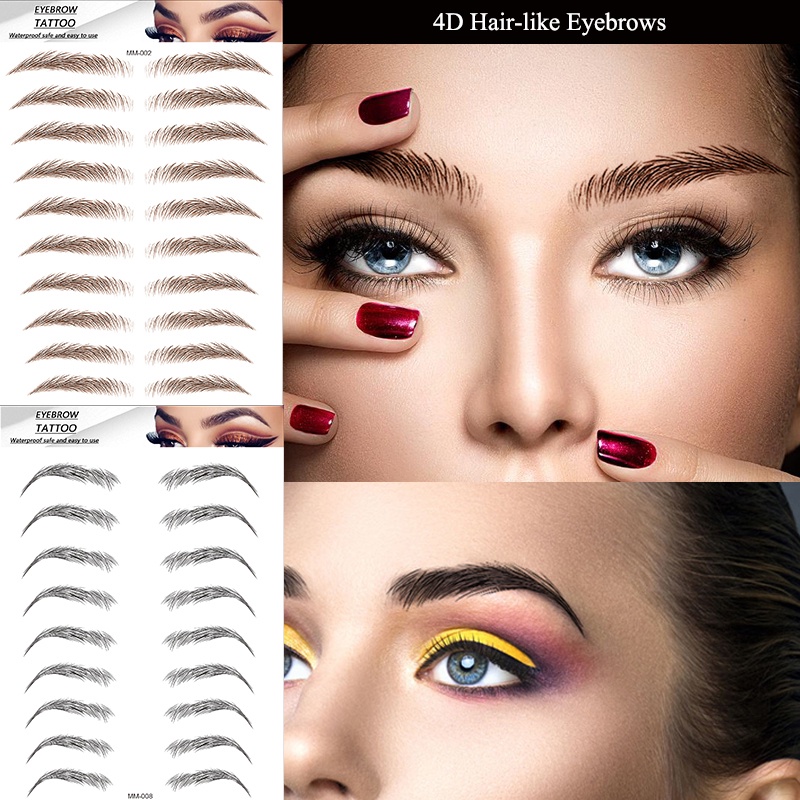 Bút Kẻ Lông Mày 4D Tự Nhiên Lâu Trôi Chống Thấm Nước