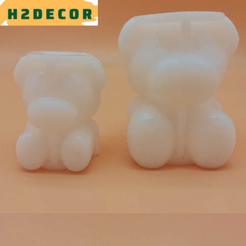 Khuân đá hình gấu, khuân đá silicon, khay đá làm mát trang trí đồ uống - H2decor