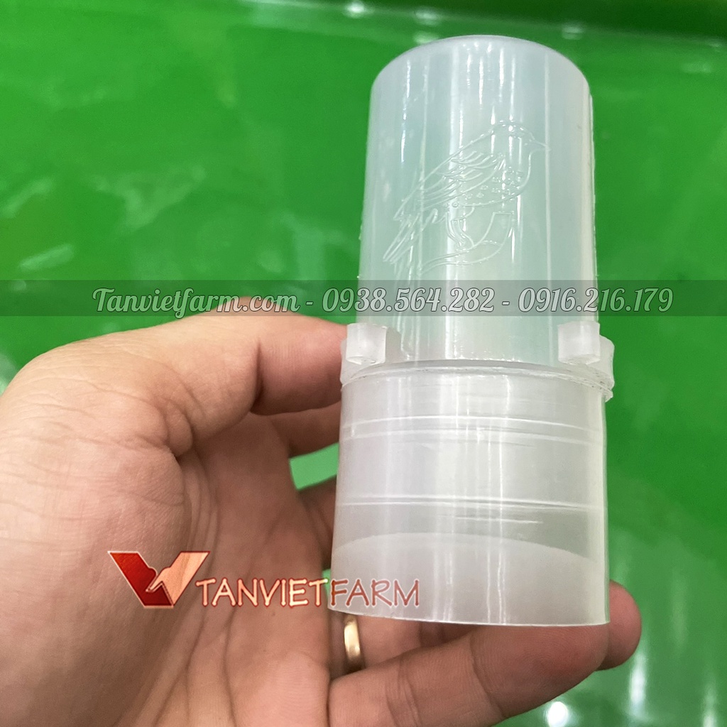 Cóng ăn uống tự động cho chim cảnh bằng nhựa loại tròn