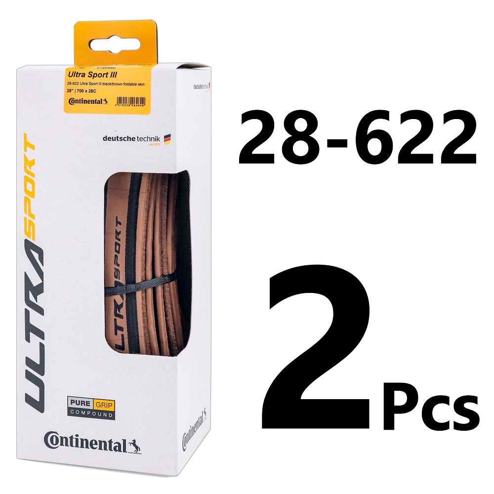 Lốp Xe Đạp Thể Thao Ultra Sport III 700x28 3 Màu Đen Nâu