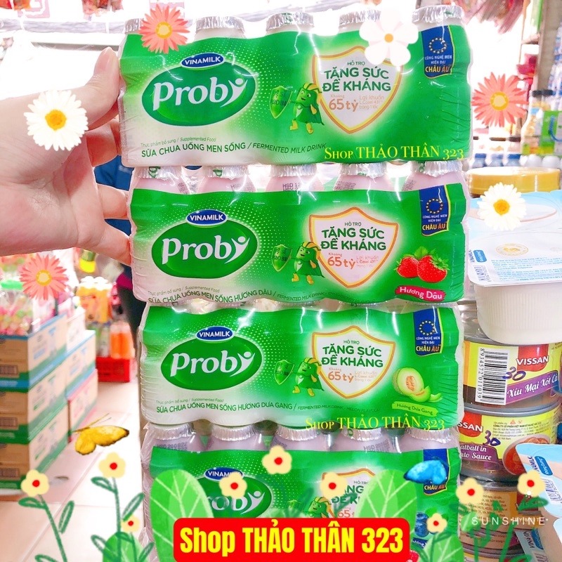 Mới -SỮA CHUA UỐNG PROBI LÊN MEN TỰ NHIÊN VINAMILK 65ml