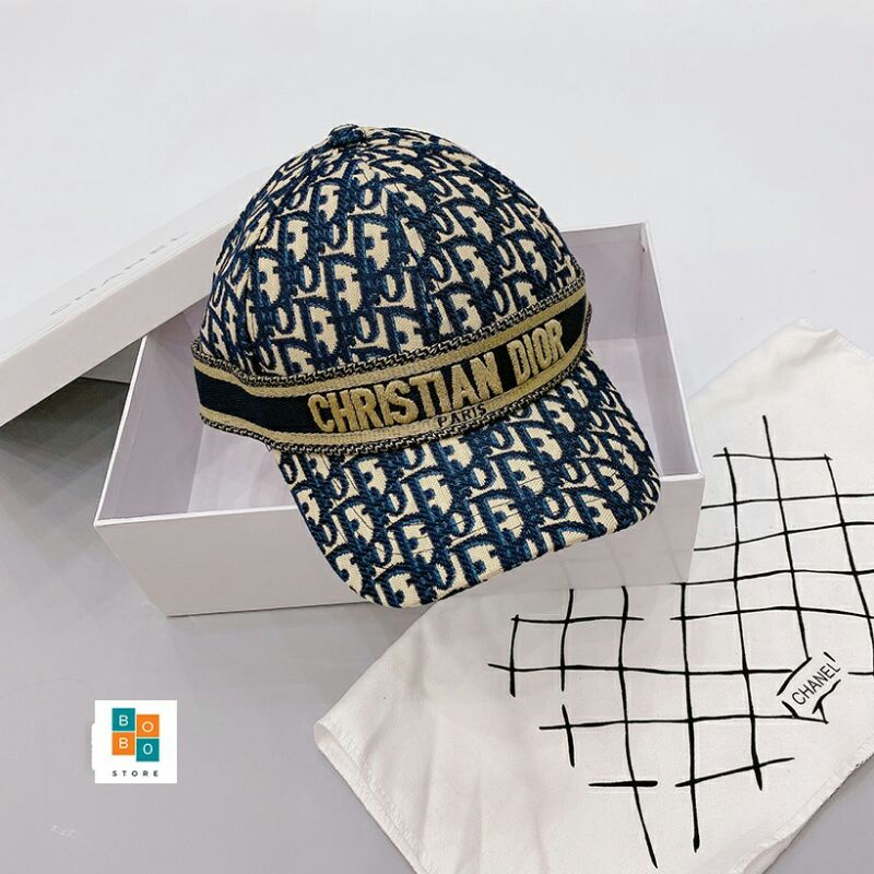 Mũ lưỡi trai Di..or Quảng Châu vải thêu 3D cao cấp