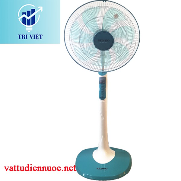 Quạt cây, quạt đứng có điều khiển từ xa senko DR1608 65W - Động cơ lõi đồng - Ngang 49 cm - Cao 130 cm - Sâu 40 cm