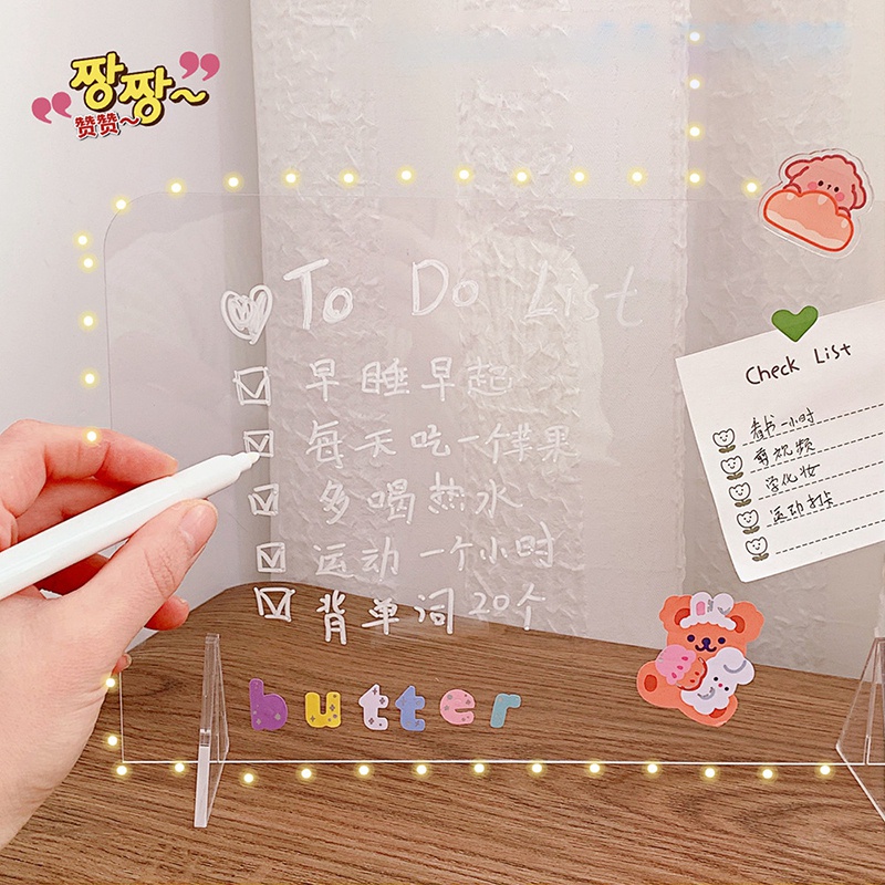 Bảng Ghi Chú Mini Trong Suốt Tiện Dụng Chất Lượng Cao