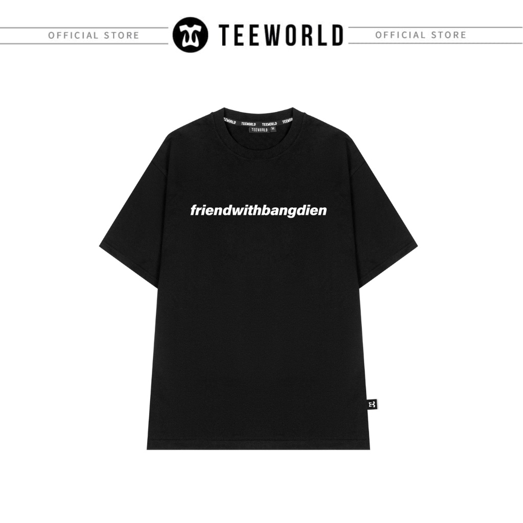Áo thun Local Brand Teeworld Friend Bang Dien T-shirt Trắng Đen Form Rộng Unisex Nam Nữ