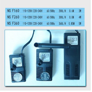 Bơm chìm hồ cá 5w hoặc 8w