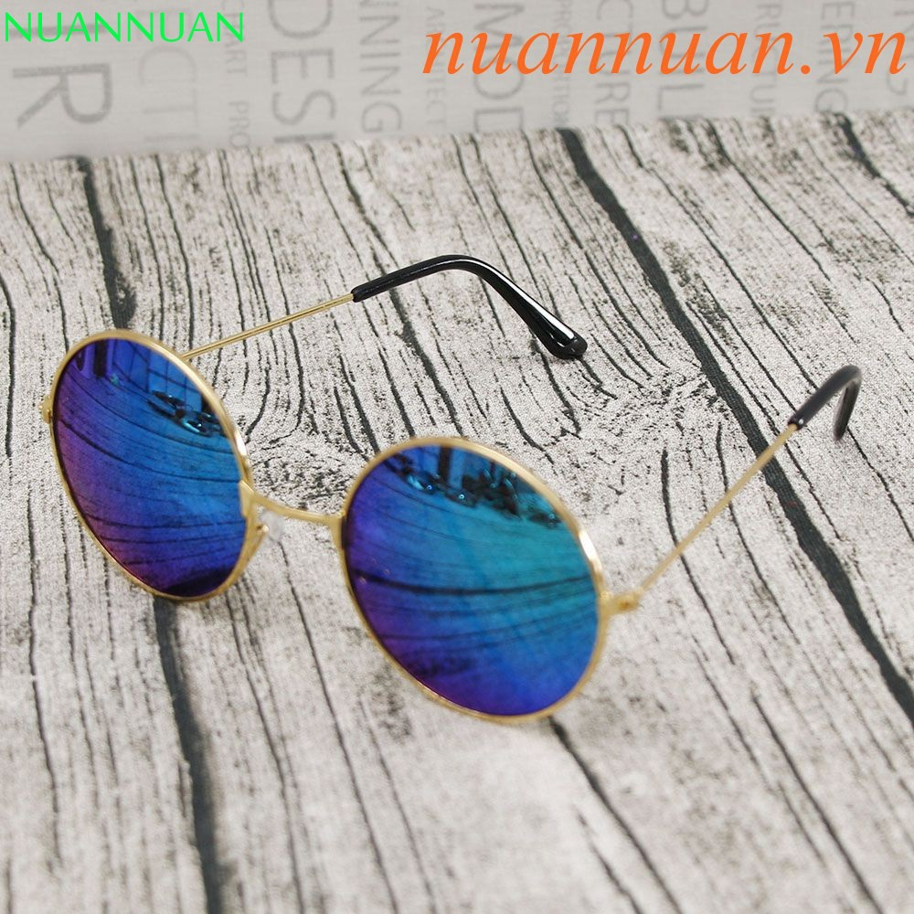 Kính mát tròn tráng gương phong cách retro gentle monster