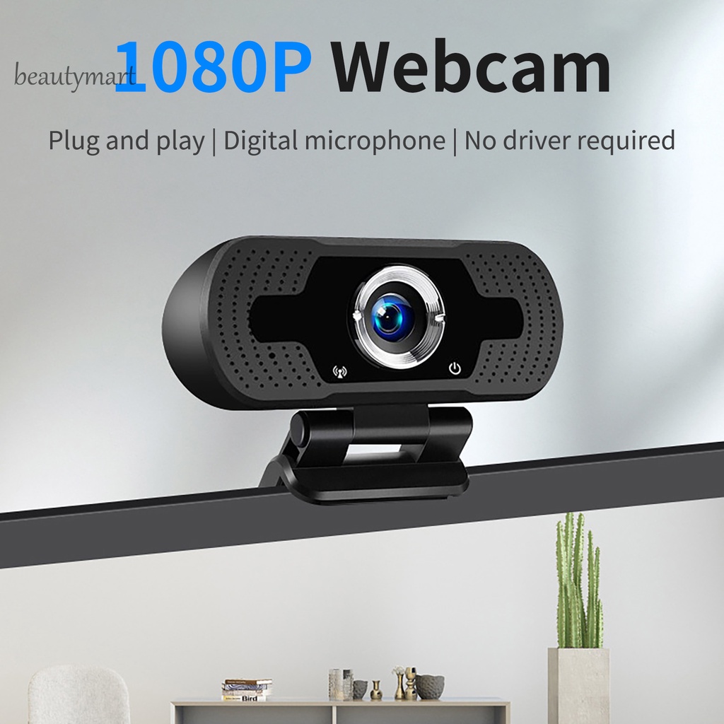 Webcam USB 1080P hiệu ứng âm thanh cao có thể xoay tiện dụng | BigBuy360 - bigbuy360.vn