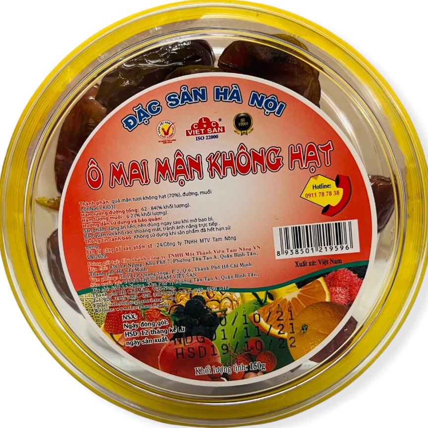 Ô mai mận không hạt 150g
