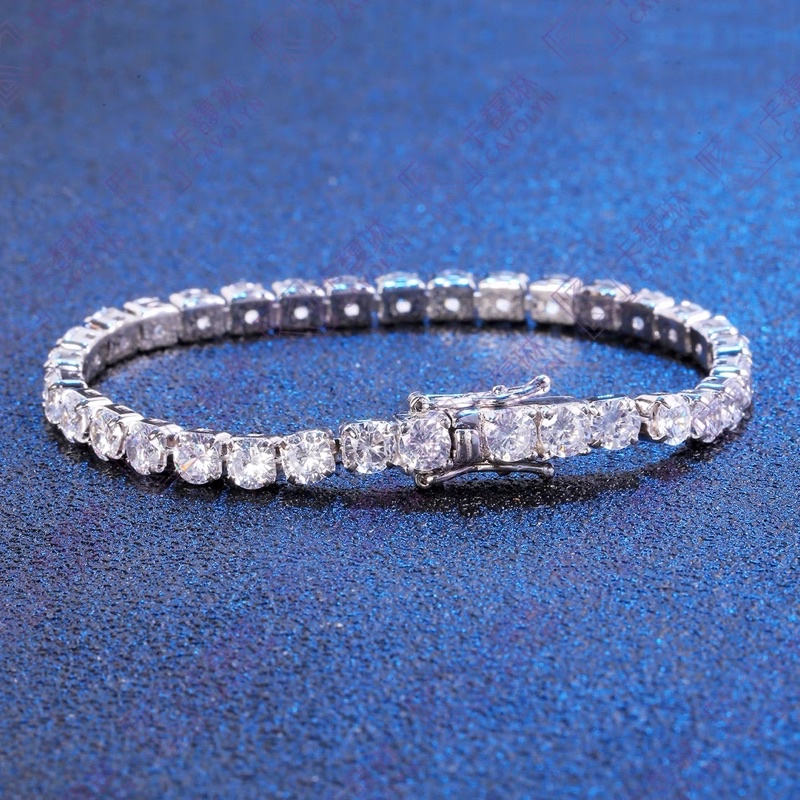 Vòng tay- Lắc tay tennis chain chuẩn Bạc ý 925 cao cấp đính đá lấp lánh