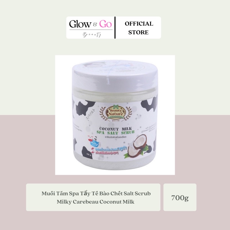 Muối Tắm Spa Tẩy Tế Bào Chết Salt Scrub Milky Carebeau 700g
