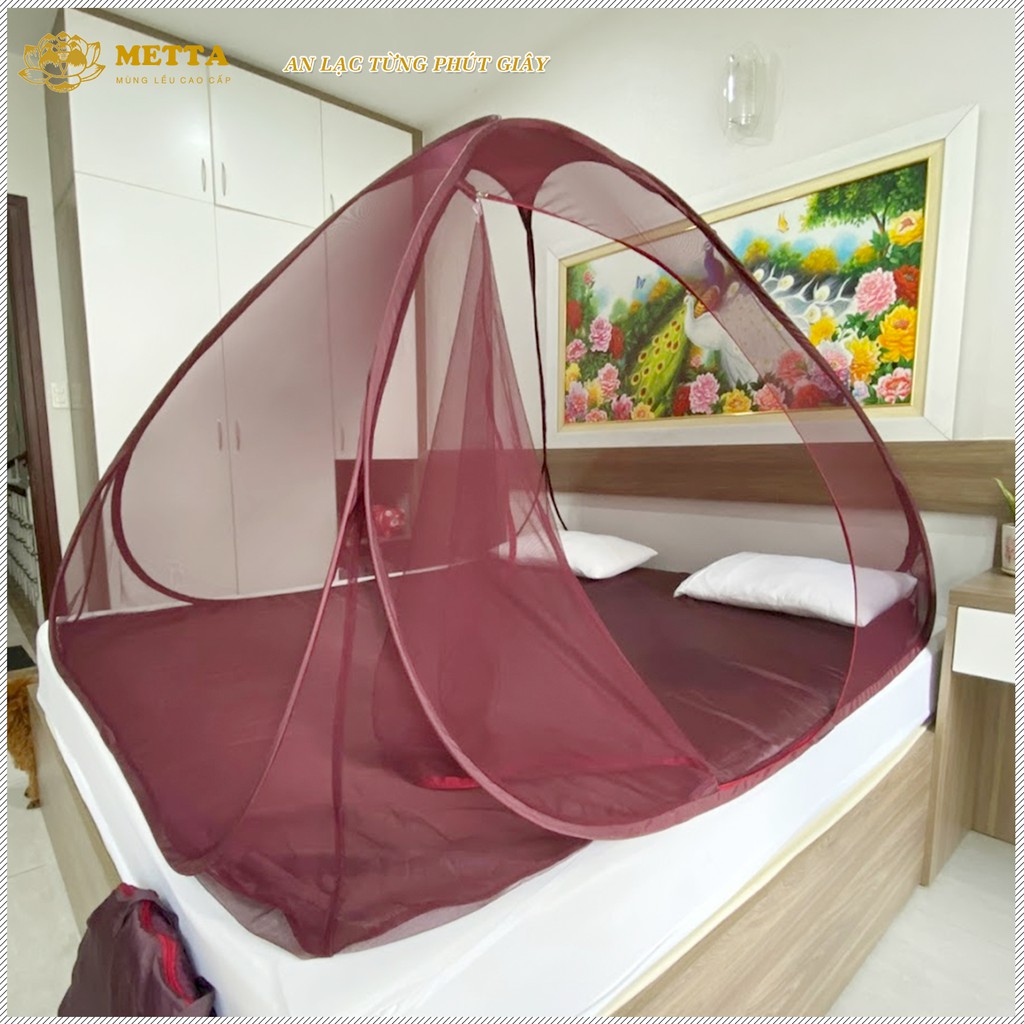 1M6 x 2M  - Màn Ngủ Tự Bung METTA -  BH 18 tháng cho 2 - 3 người  -  Hàng Chính Hãng - Xuất Khẩu