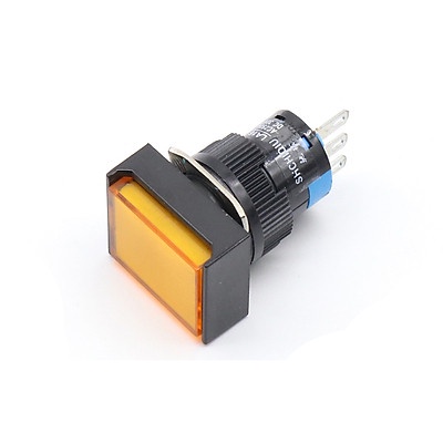 Nút Nhấn Đề Vuông 24VDC Al6- M Nhấn Nhả Có Đèn Nhiều Màu