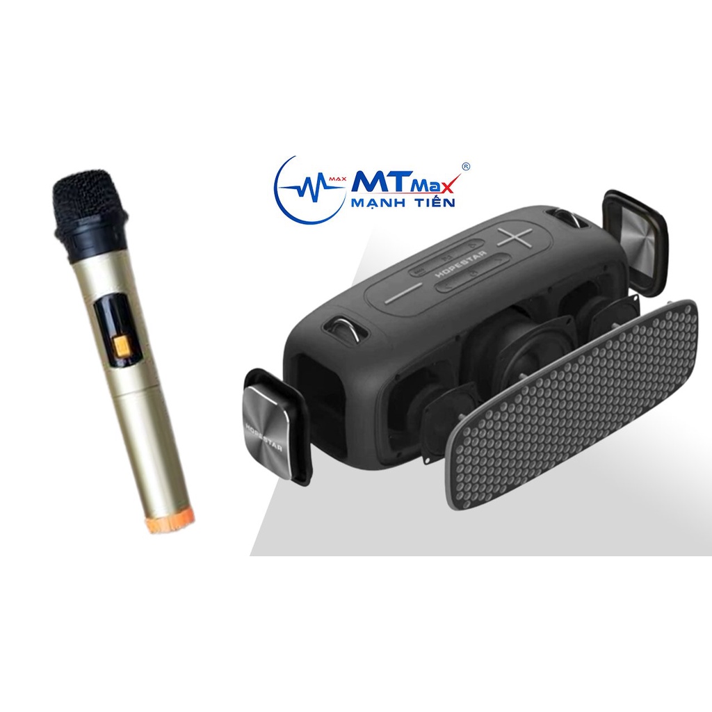 Loa Bluetooth HOPESTAR A30 Di Động Công Suất lớn Siêu Bass với thiết kế loa dạng cộng hưởng những âm thanh mạnh mẽ