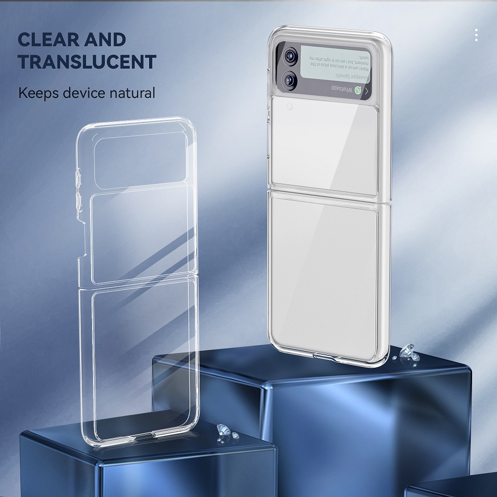 Ốp Điện Thoại Trong Suốt Siêu Mỏng Chống Sốc Cho Samsung Galaxy Z Flip 4 3 5G