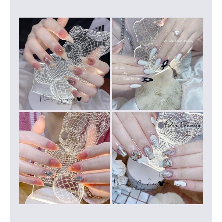 Đèn gấu 3d chụp ảnh nail, decor
