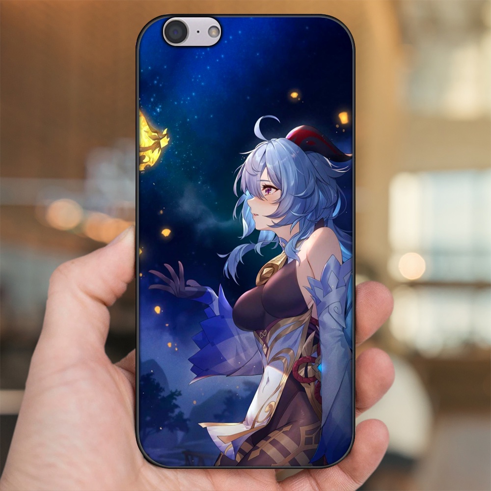 Ốp lưng Oppo A39, F3 Lite viền đen in hình Ganyu Genshin Impact