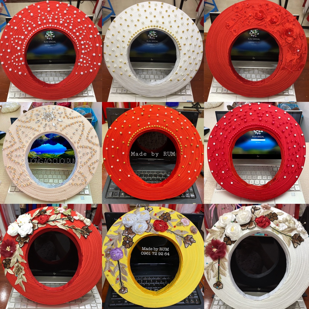 Mấn xếp - khăn xếp cô dâu