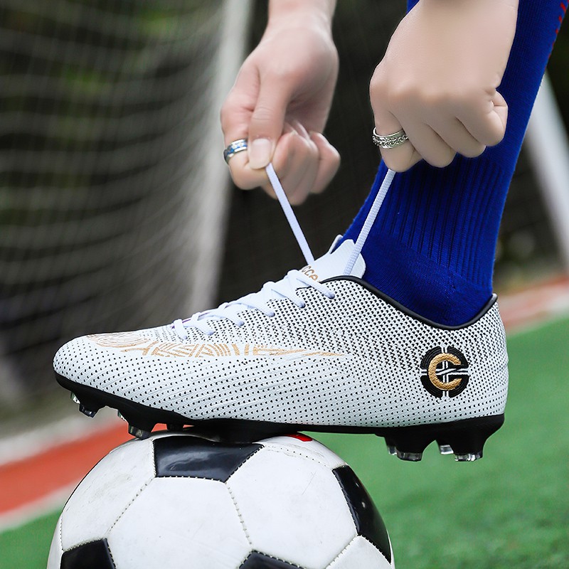 Giày đá bóng FG C Ronaldo chất lượng cao cỡ 32 - 45 cho người lớn/trẻ em