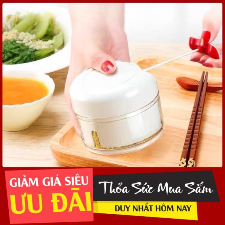 Xay tỏi ớt mini bằng tay Mini Food Chopper, máy xay thịt thực phẩm [Giá sốc]