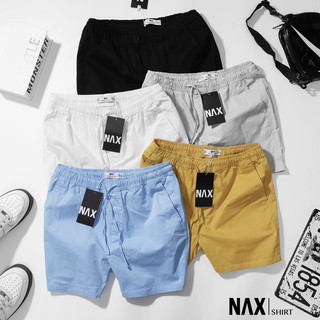 Quần đùi Short nam Kaki dây rút  NAX SHTA, form thoải mái
