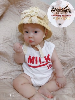 Mũ cói ajuma( Ảnh thật)