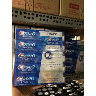Kem đánh răng Crest 3d white advanced triple 158g