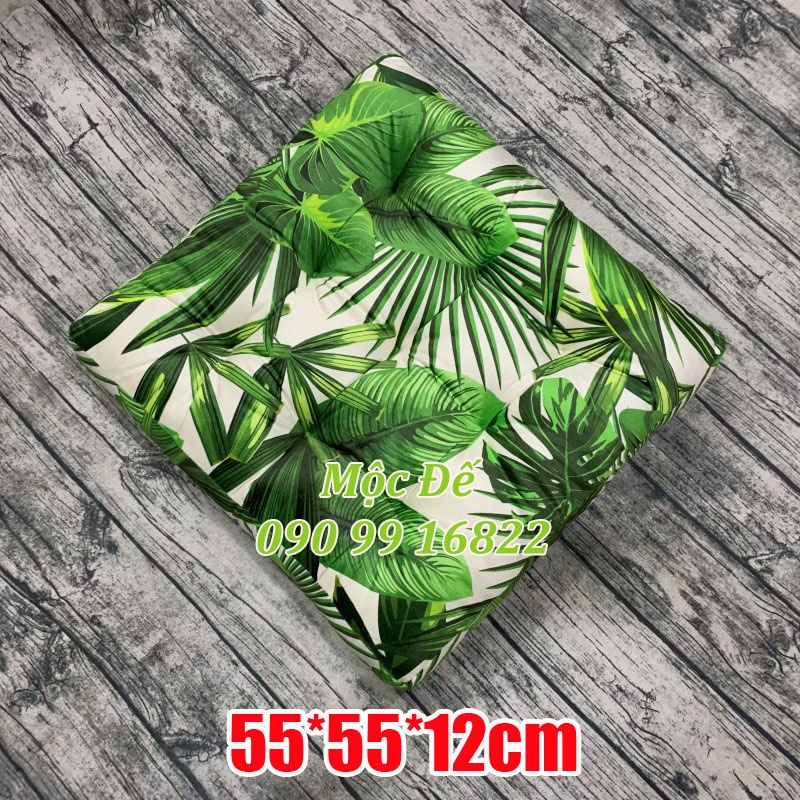 Nệm Ngồi Ghế Gỗ KAGAMI 55x55x12cm - Dùng Ngồi Bệt Bàn Trà, Làm Việc, Văn Phòng, Sofa