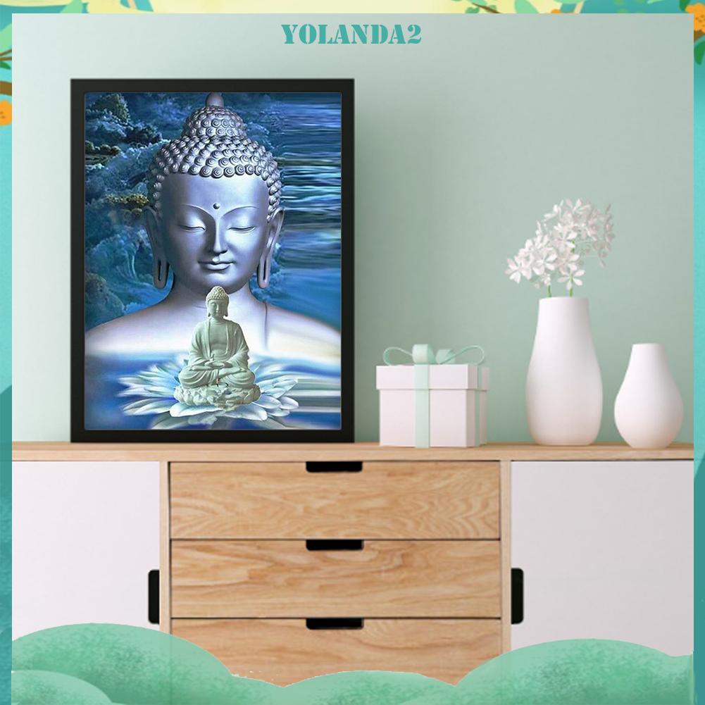 Tranh đính đá kim cương toàn bộ 5D DIY hình bức tượng Phật