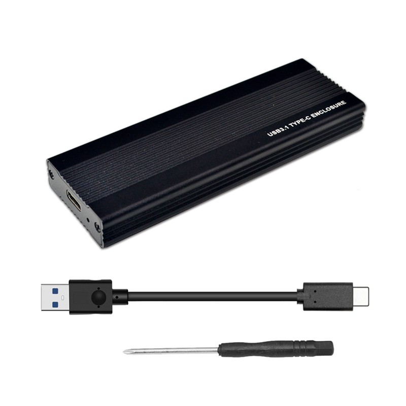 Hộp đựng ổ cứng SSD RTL9210 M.2 bằng nhôm kết nối USB3.1 TYPE C và NVME HDD | WebRaoVat - webraovat.net.vn