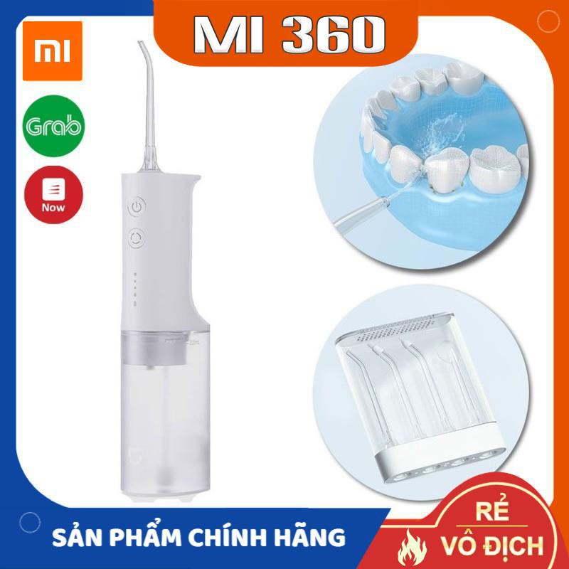 Máy Tăm Nước Xiaomi Mijia Flosser ✅ 4 Đầu Vòi Thay Thế✅ 4 Cấp Độ Phun✅ Hàng Chính Hãng