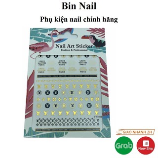 Sticker thương hiệu nail trang trí móng