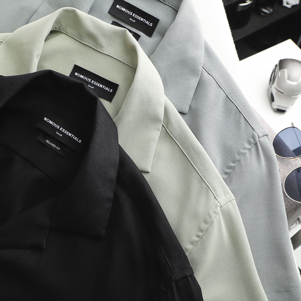 Áo Sơ Mi Nam Ngắn Tay Trơn, Vải Linen Cotton, 04 Màu, Form Relaxed Fit SMNO0047 160STORE | BigBuy360 - bigbuy360.vn