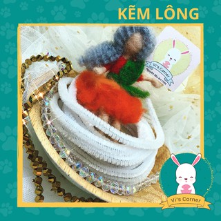 Kẽm lông chuyên dụng làm khung xương khi tạo hình người bằng len chọc