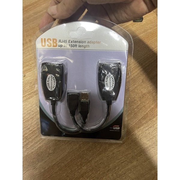 Bộ Dây Nối Dài Usb Qua Dây Mạng Lan 45M