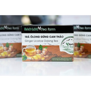 Trà Gừng Ôlong Cam Thảo (20 túi lọc) 100% từ thiên nhiên [ORGANIC] - BẢO LỘC TEAM FARM