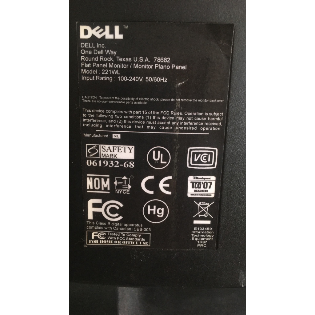 MÀN HÌNH LCD DELL 22in  KÉO lụa của FUJITSU | BigBuy360 - bigbuy360.vn