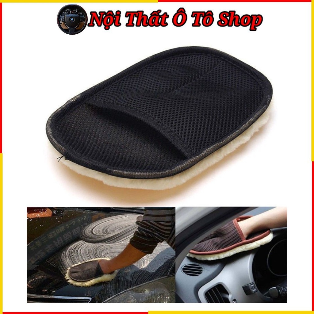 Găng Tay Lông Cừu Đánh Bóng Rửa Xe Lau Xe Hơi - Xe Ô Tô Siêu Đa Năng - Đánh Bóng Xe Hơi | Phụ Kiện Nội Thất Ô Tô Shop