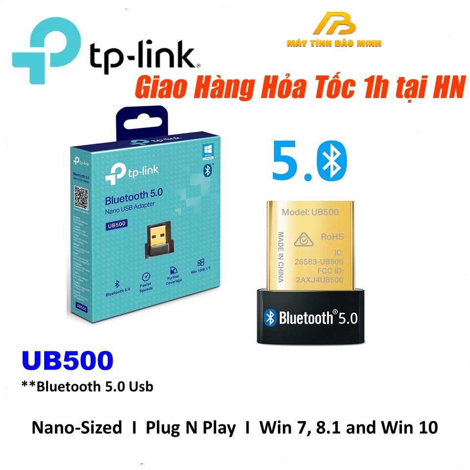 Thiết Bị Kết Nối Bluetooth Qua Cổng USB TPLink UB500 5.0 - Hàng Chính Hãng