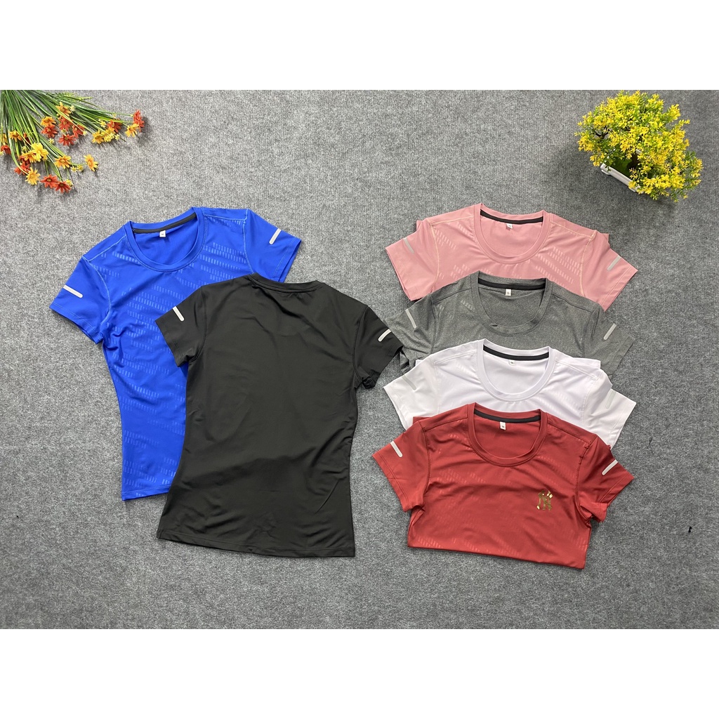 ( free ship) Áo thun nữ NY tập thể thao ,chất thun lạnh co giãn 4 chiều