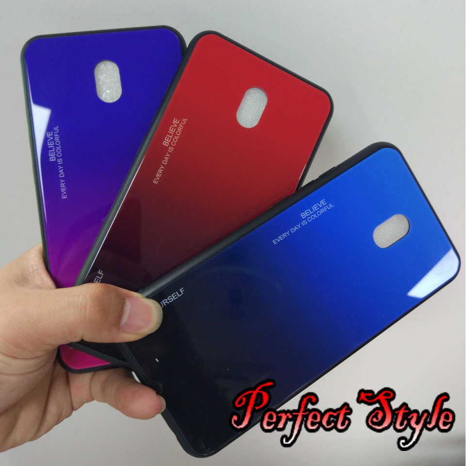 Ốp lưng mặt kính cầu vồng cho Redmi 8 / 8A