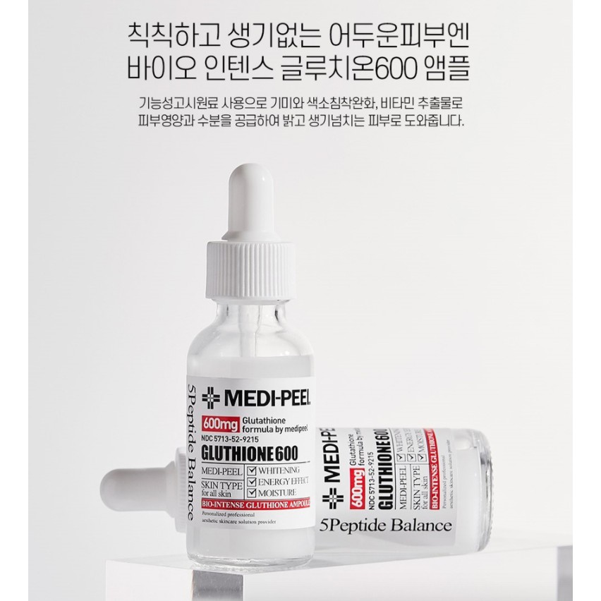 Tinh Chất Dưỡng Trắng MEDIPEEL Gluthione 600 White Ampoule Serum Medi Peel