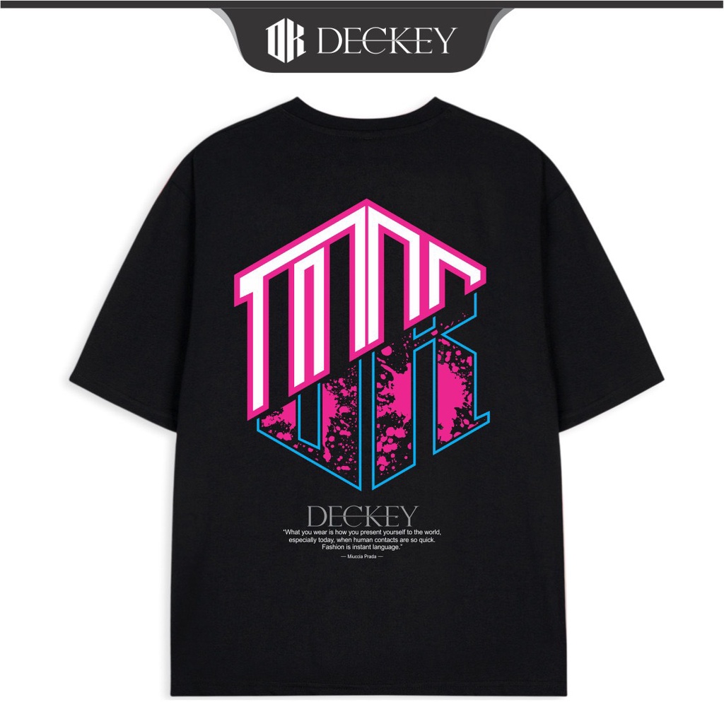 Áo Thun Cotton Unisex Nam Nữ Form Rộng Local Brand DECKEY TYPESETTING