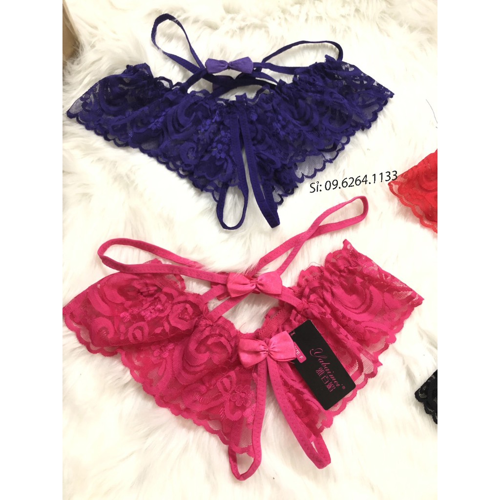 [Mã WASKT410K giảm 10K đơn 50K] Quần lót lọt khe sexy gợi cảm - khoét đũng - Đồ ngủ gợi cảm ( QUẦN LOT ĐINH Nơ) | BigBuy360 - bigbuy360.vn