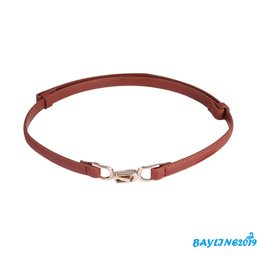 Thắt lưng giả da màu đen/cà phê/đen có thể điều chỉnh thời trang cho nữ