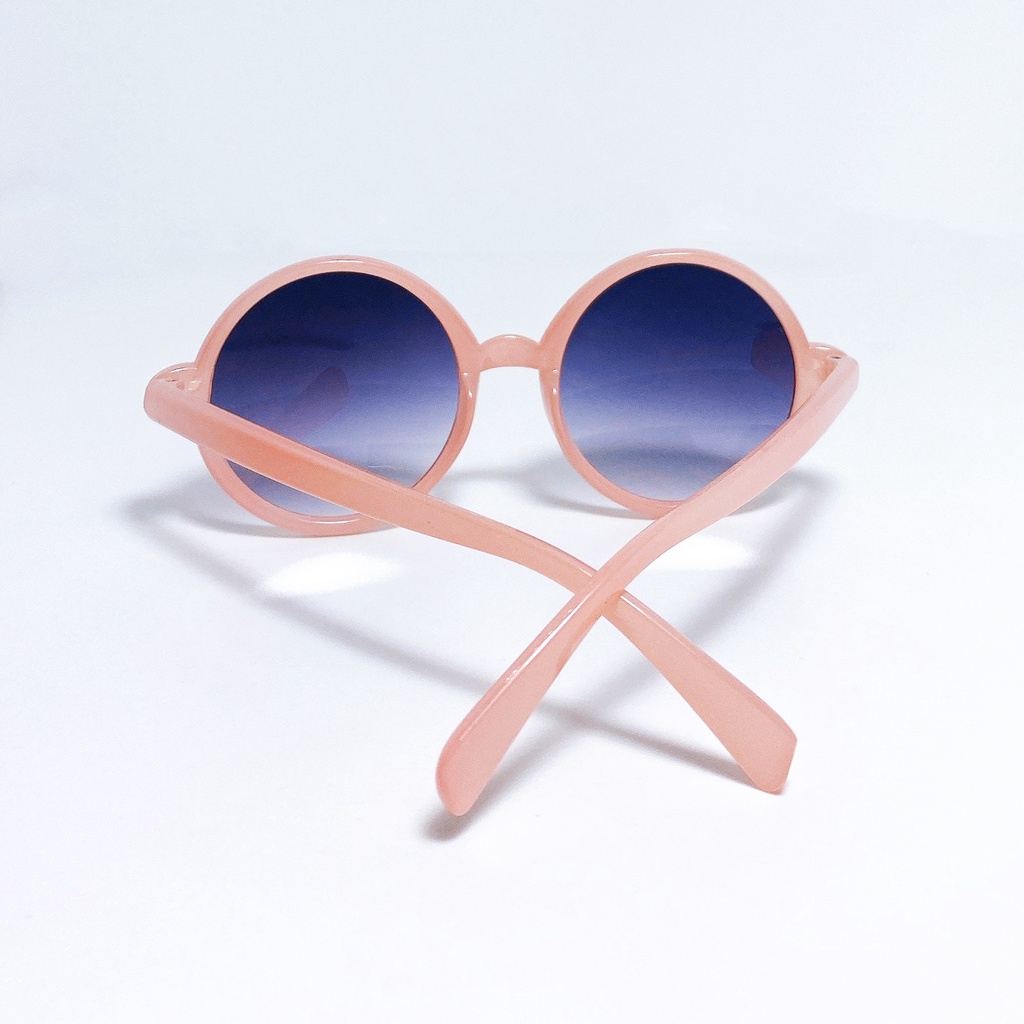 Kính mát trẻ em cao cấp JJ2022021 kiểu kính hình tròn đơn giản đáng yêu dành cho bé trai và bé gái từ 1 đến 5 tuổi