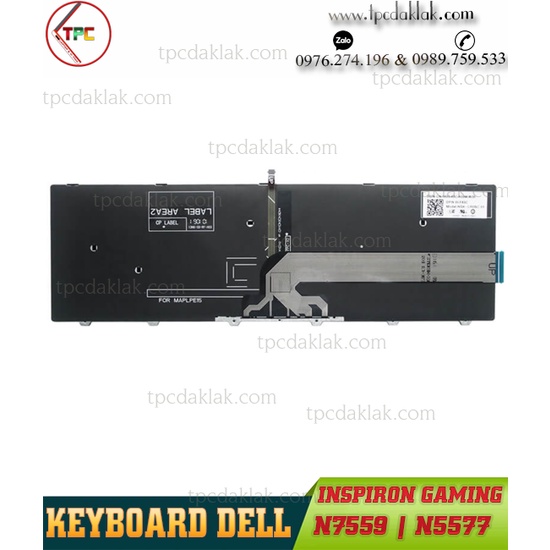 Bàn Phím Laptop Dell Gaming Inspiron 7559, 5577, 7557 | Keyboard Dell Gaming N7559, N5577, N7557